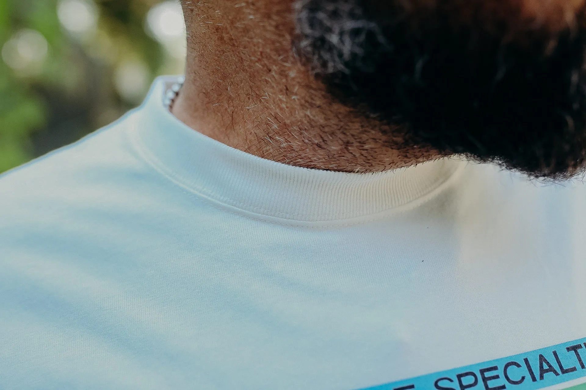 7.5oz Printed Loopwheel Crew Neck T-Shirt - White IHT-2405-WHT