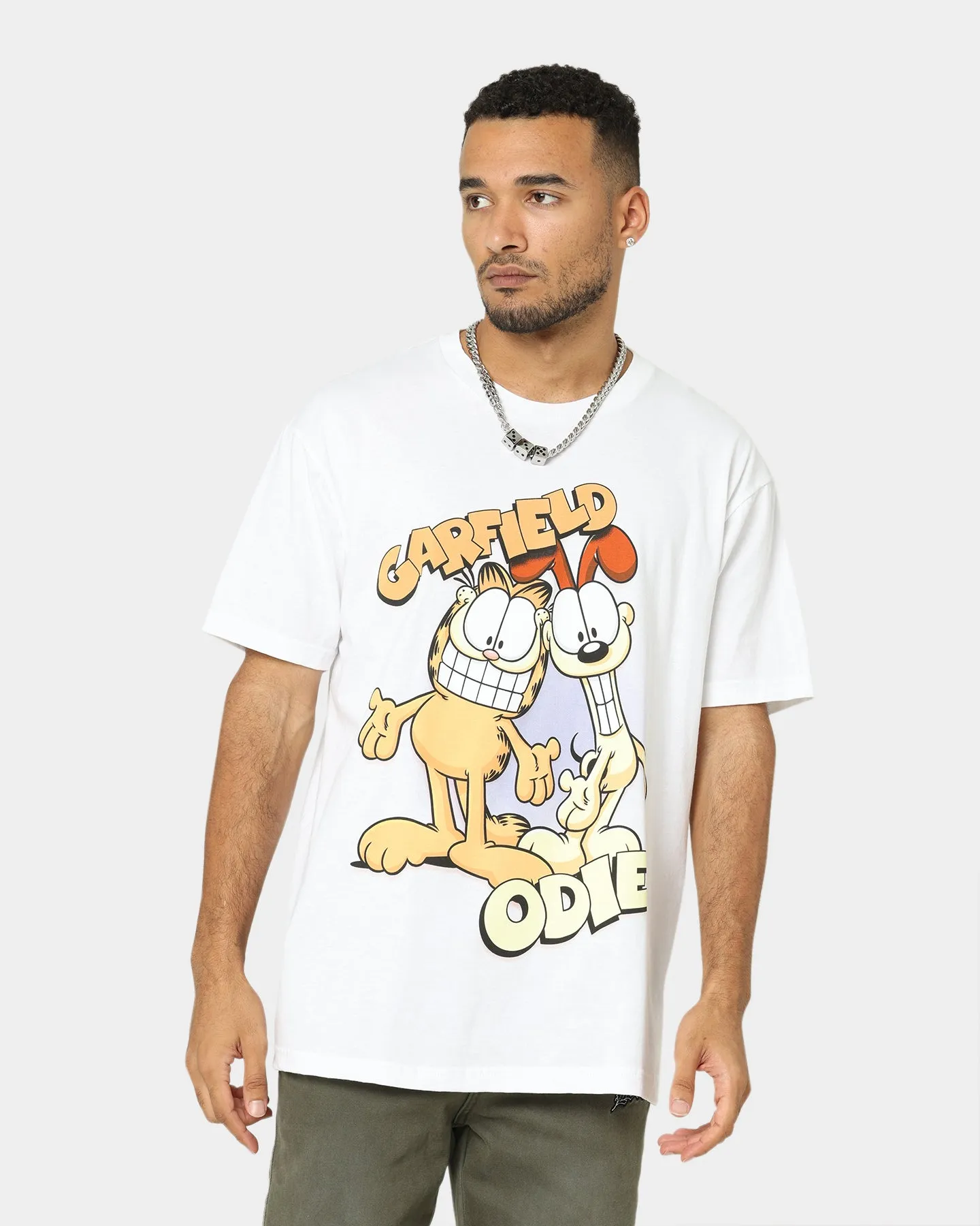 American Thrift X Garfield Best Friends T-Shirt White