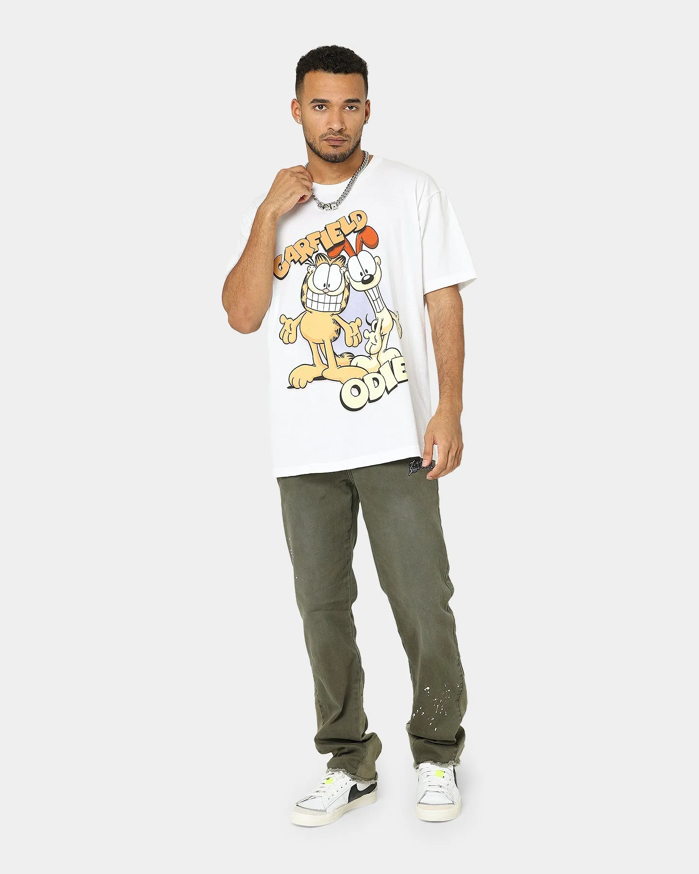 American Thrift X Garfield Best Friends T-Shirt White