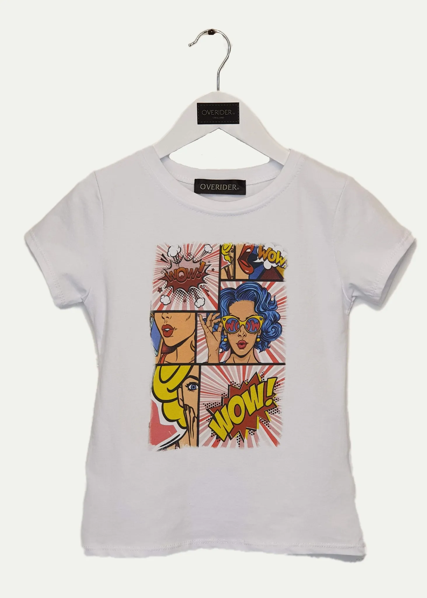 BLUE HAIR  - Girls Comic Art T-Shirt