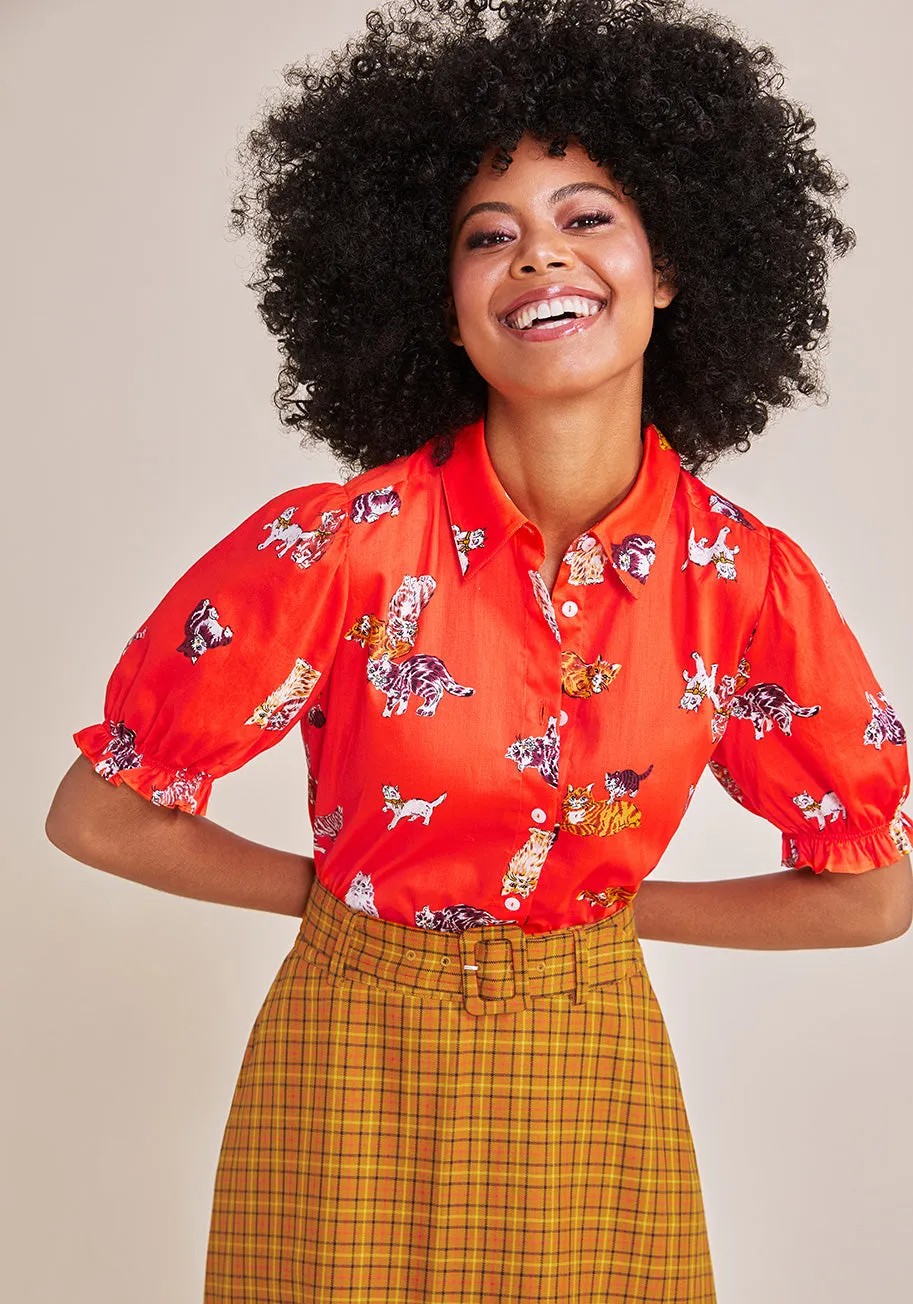 Brighter Days Puff Sleeve Shirt