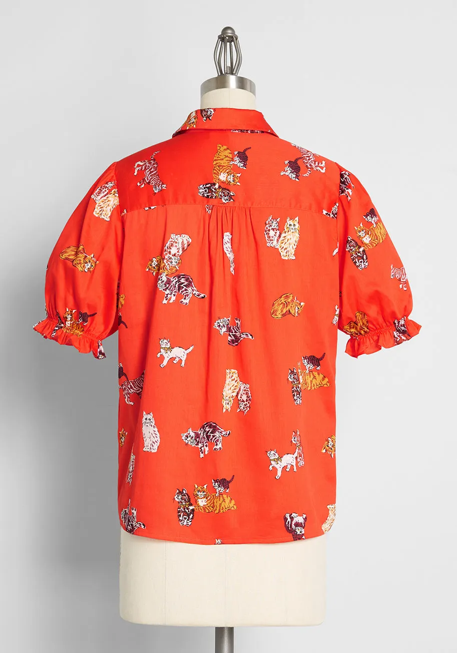 Brighter Days Puff Sleeve Shirt