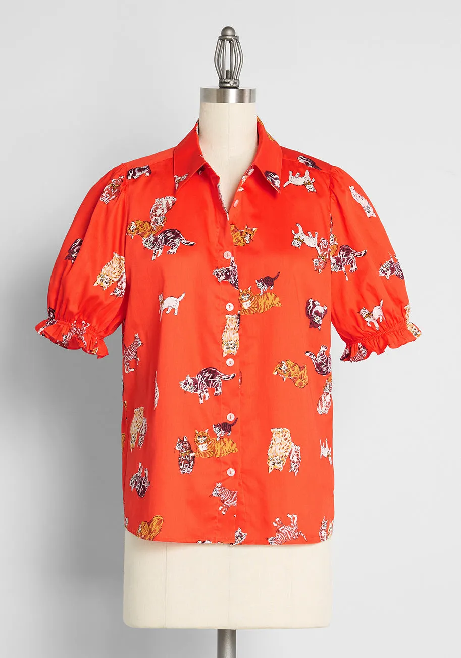 Brighter Days Puff Sleeve Shirt