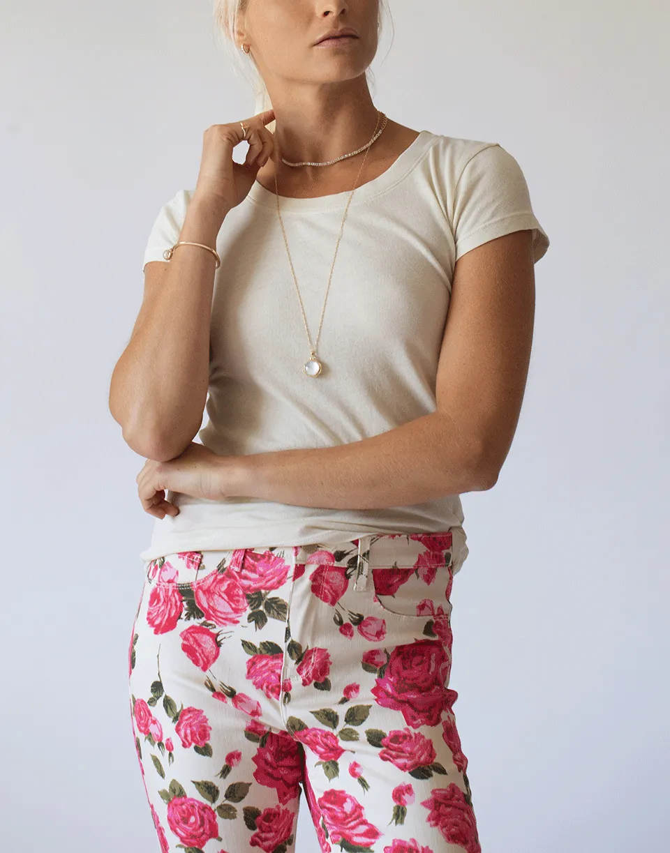 Coconut Cory Scoop Neck Tee