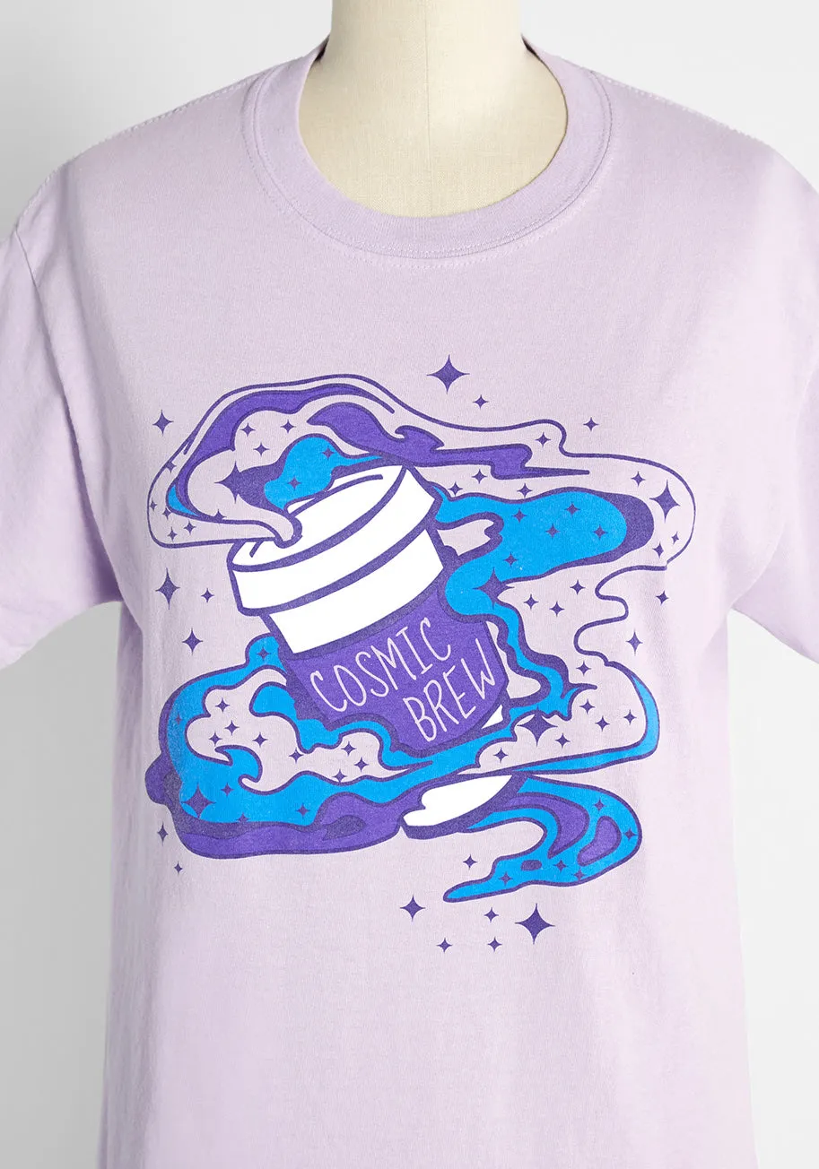 Cosmic Morning Brew Graphic Tee