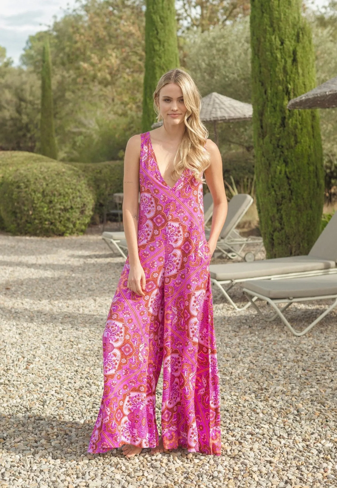 Cosmic Print Forest Jumpsuit - New Season - Jaase