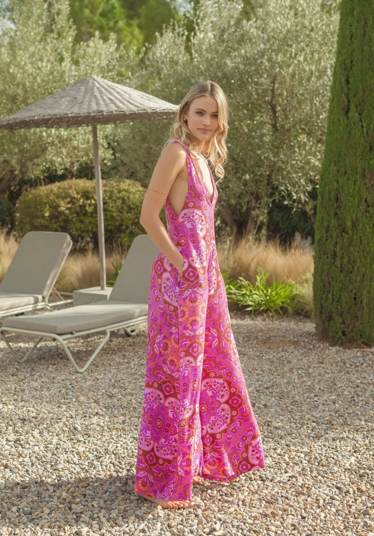 Cosmic Print Forest Jumpsuit - New Season - Jaase