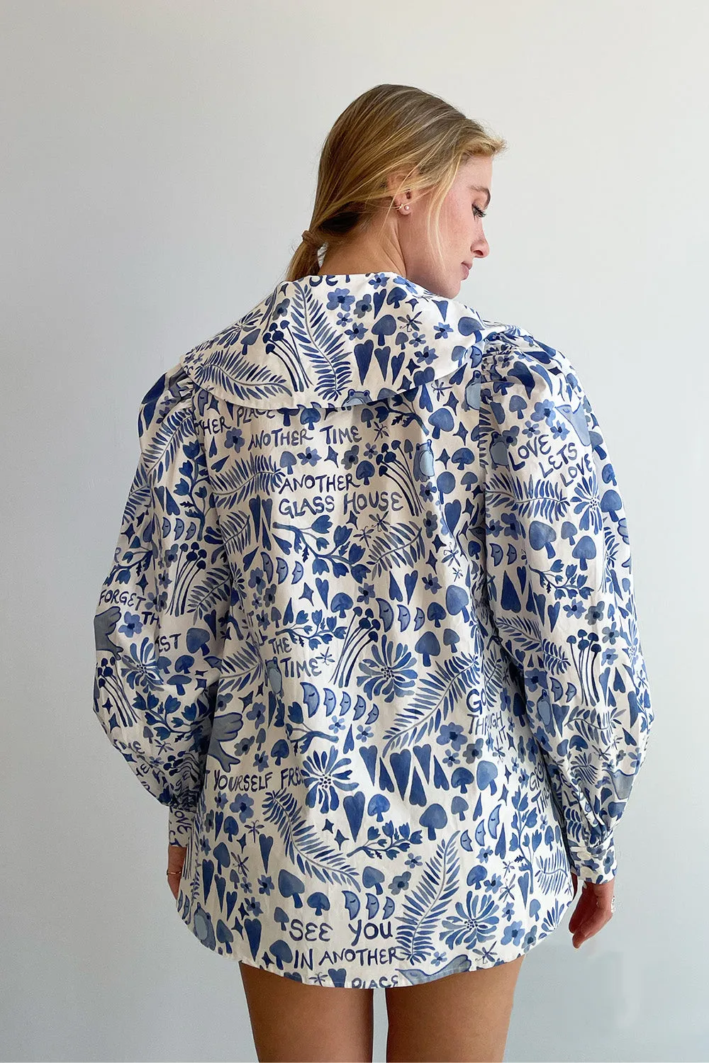 Dauphinette - Beau Puff Sleeve Top: Lazy Boy Floral
