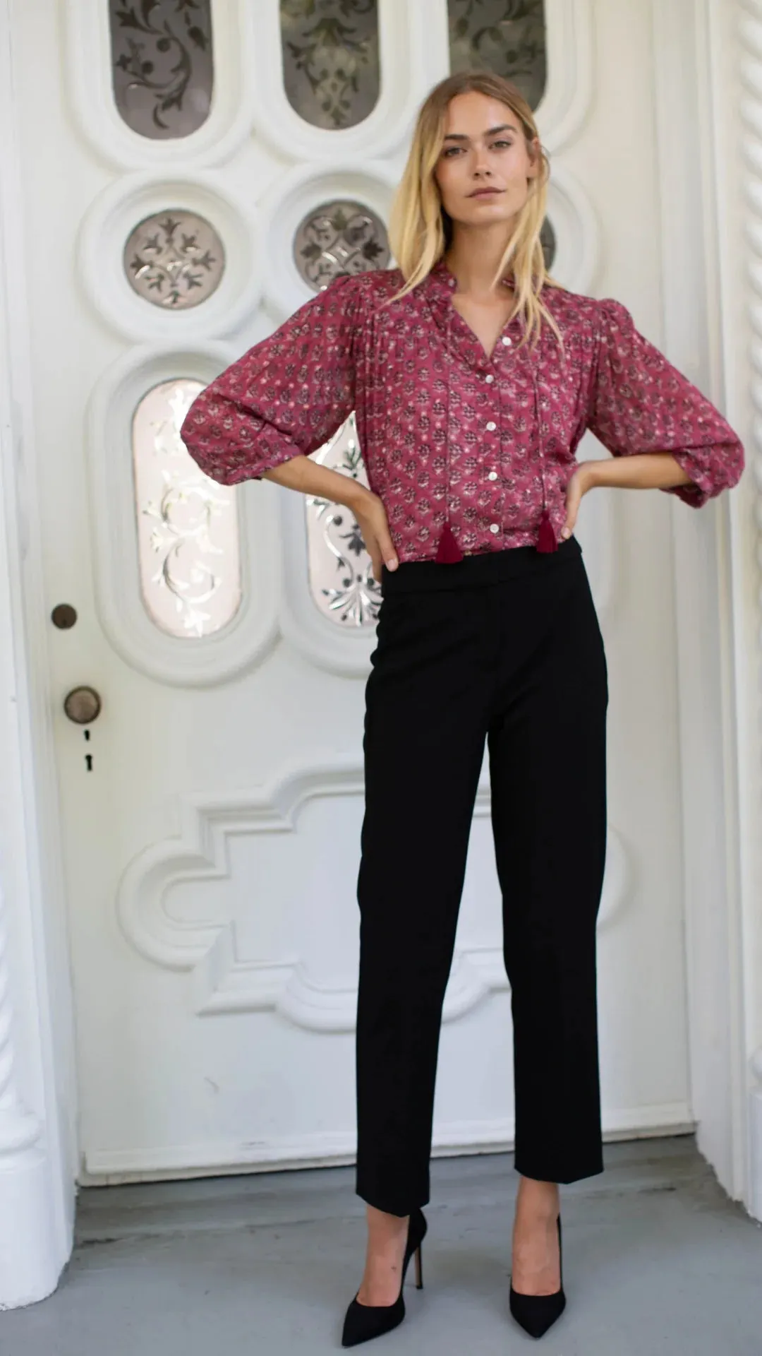Georgia Blouse - Samba Lillie Print