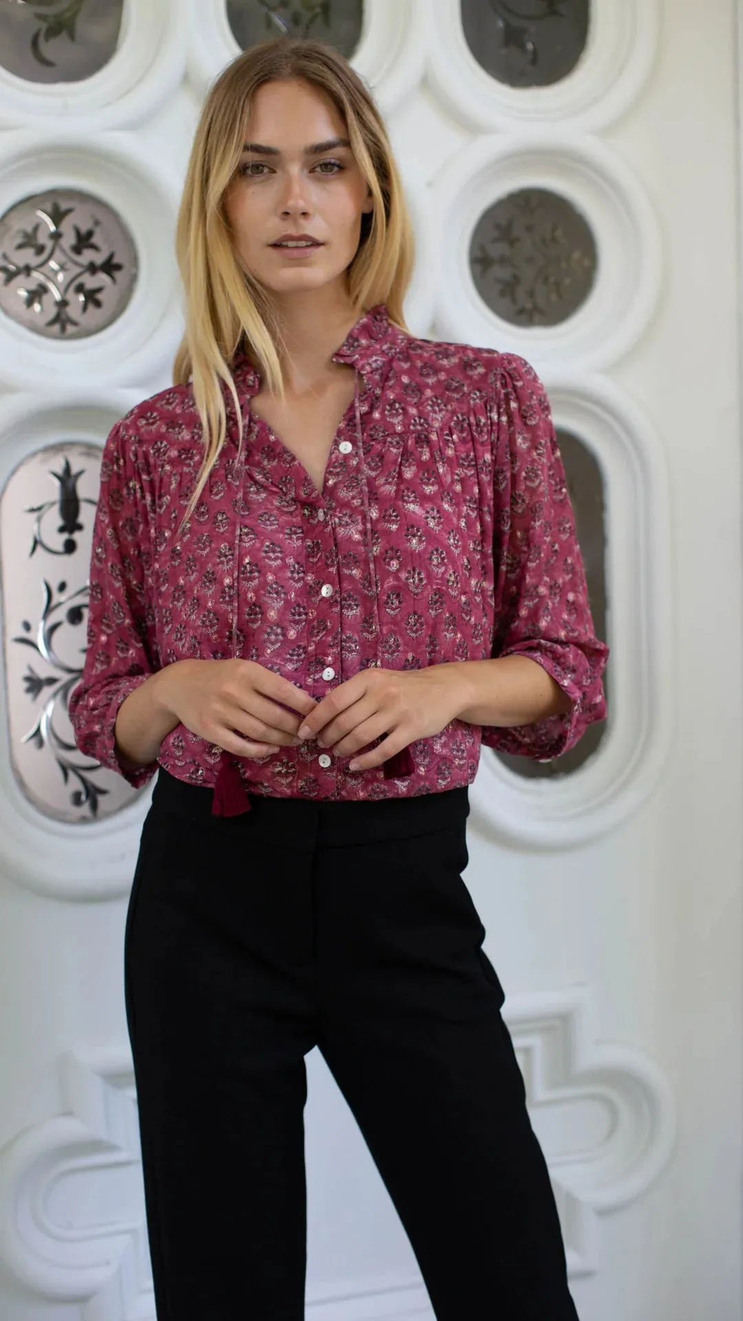 Georgia Blouse - Samba Lillie Print