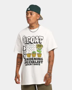 Goat Crew Gardening T-Shirt White
