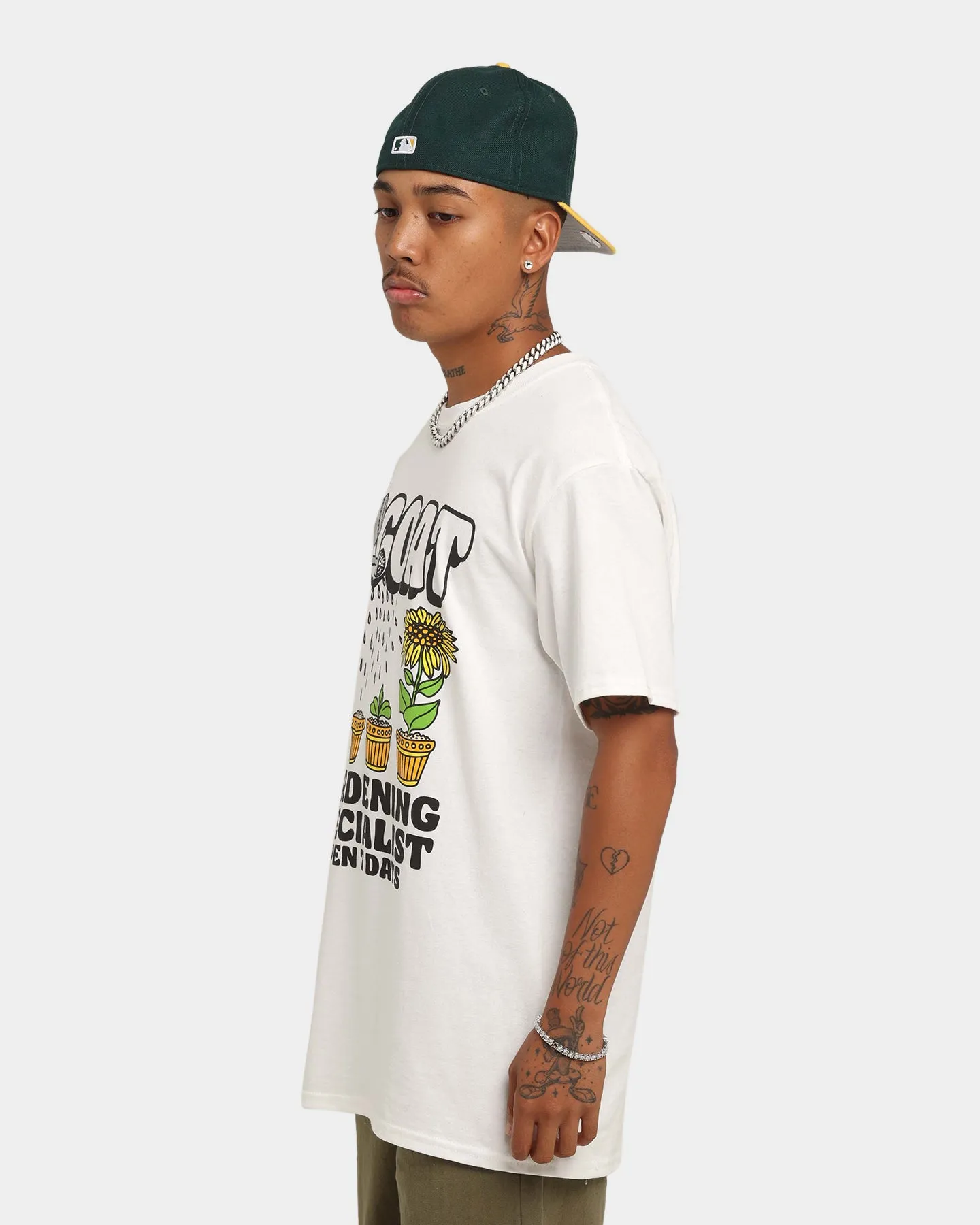 Goat Crew Gardening T-Shirt White
