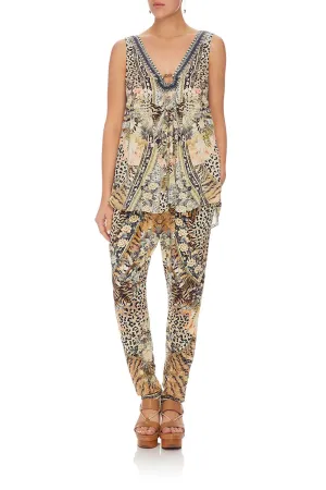 HAREM PANT WITH FRONT PLEATS MOTO MAIKO