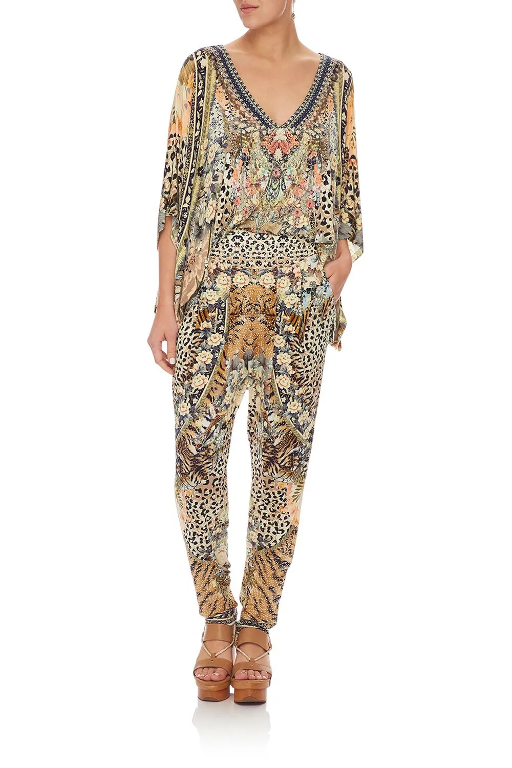 HAREM PANT WITH FRONT PLEATS MOTO MAIKO