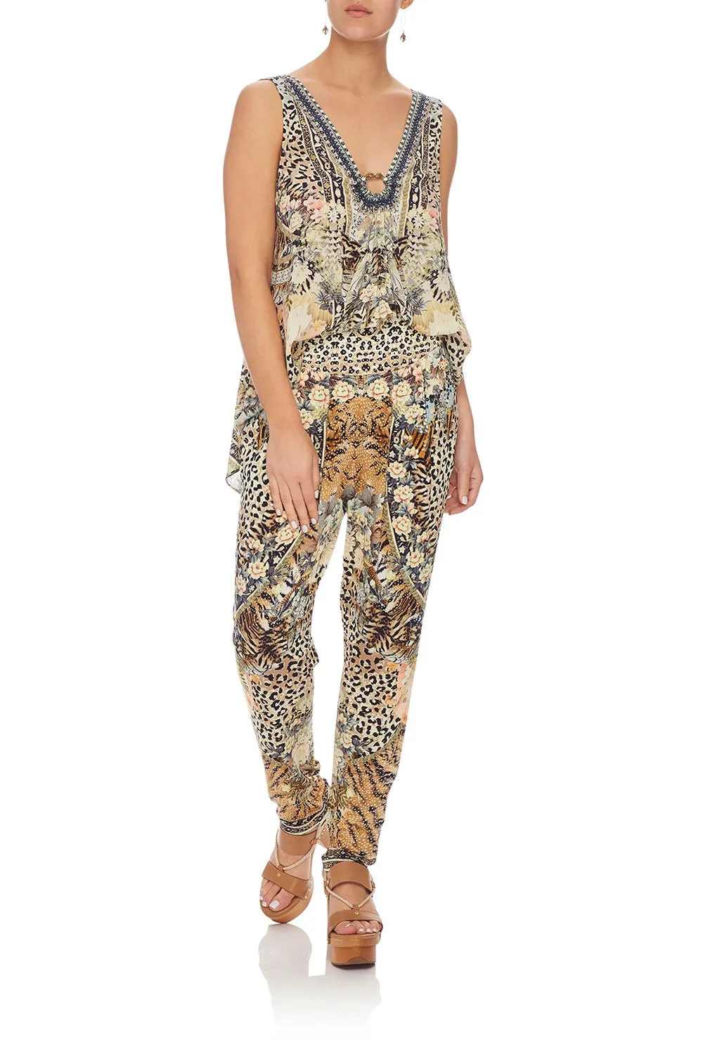 HAREM PANT WITH FRONT PLEATS MOTO MAIKO