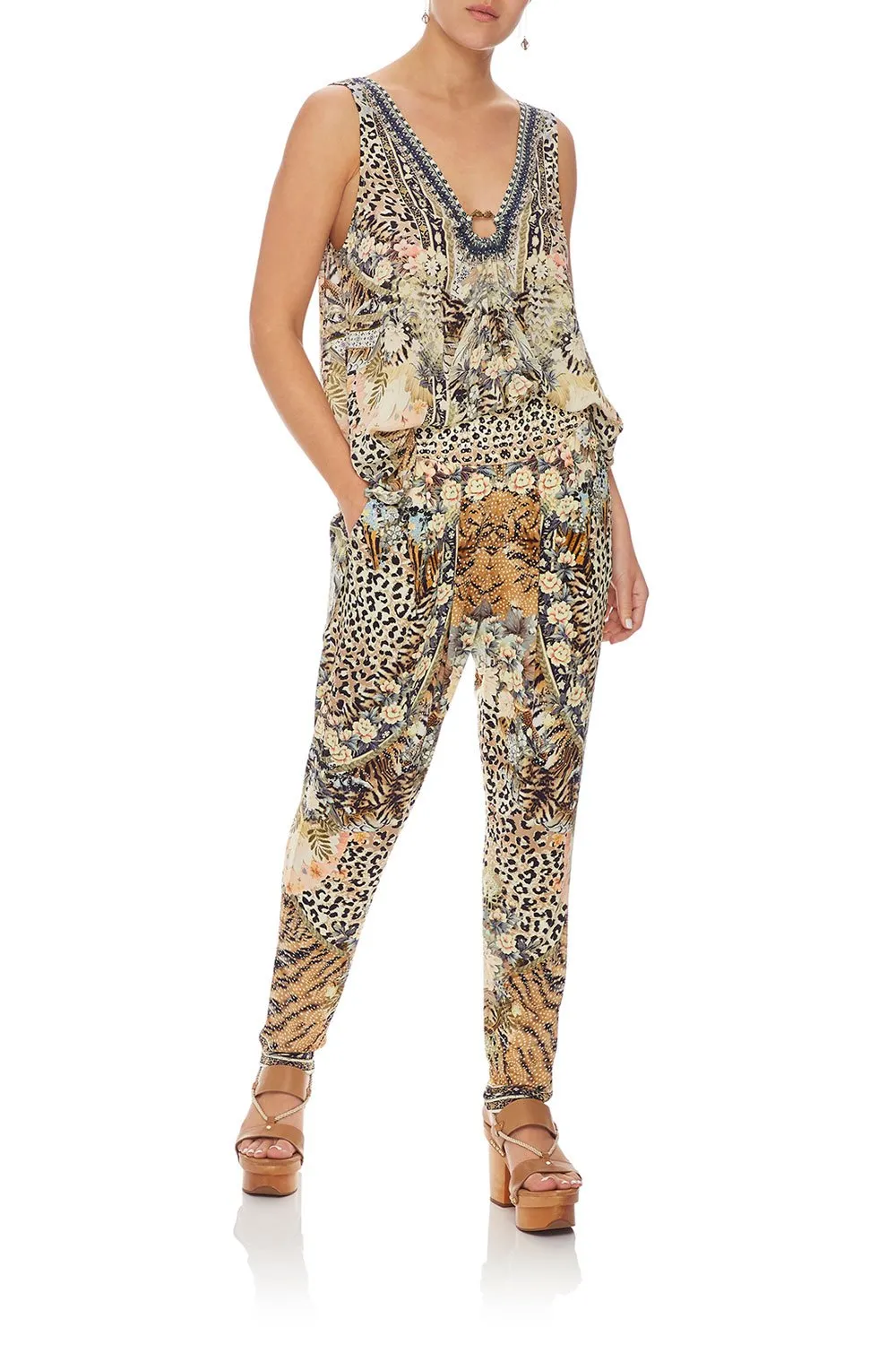 HAREM PANT WITH FRONT PLEATS MOTO MAIKO