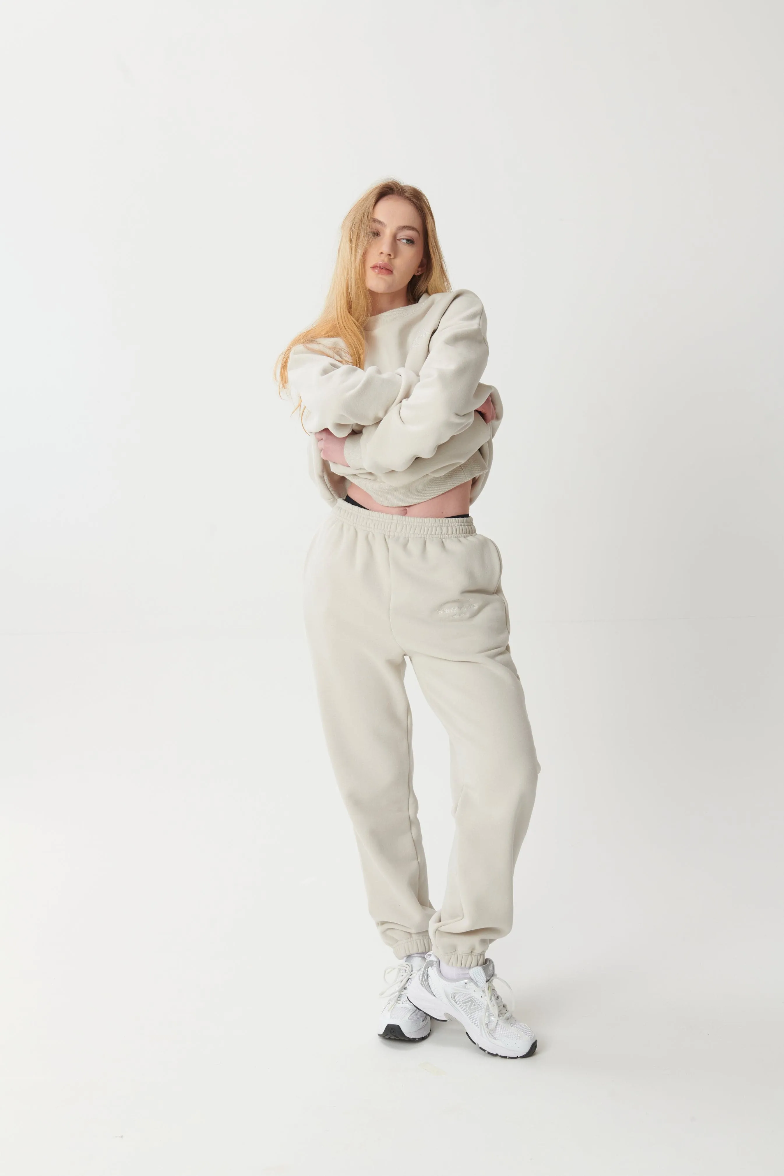 Hygge Cosy Oversized Sweatshirt - Mushroom
