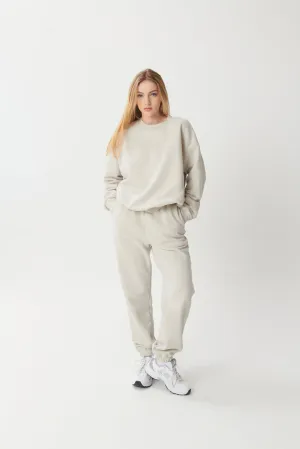 Hygge Cosy Oversized Sweatshirt - Mushroom