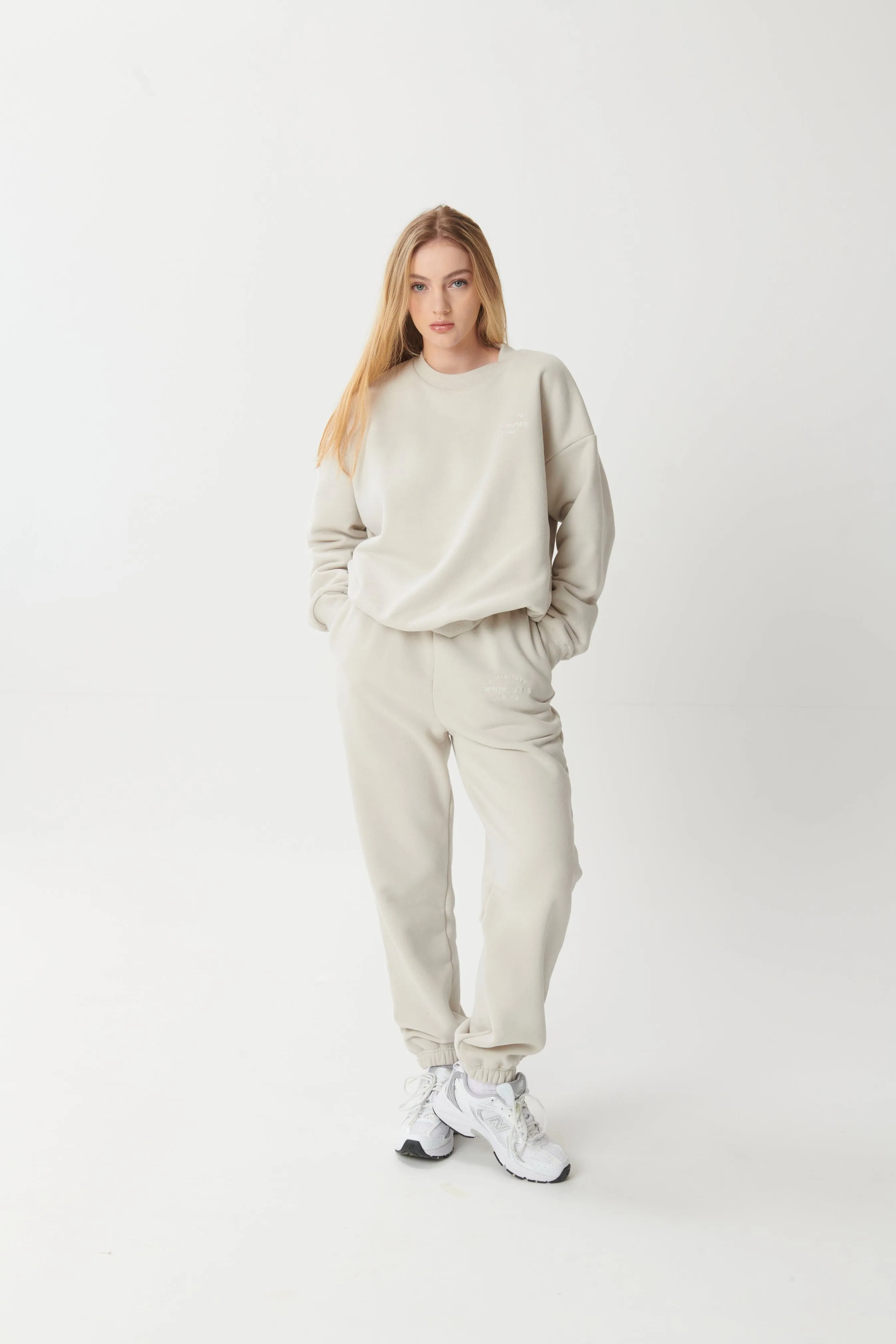 Hygge Cosy Oversized Sweatshirt - Mushroom