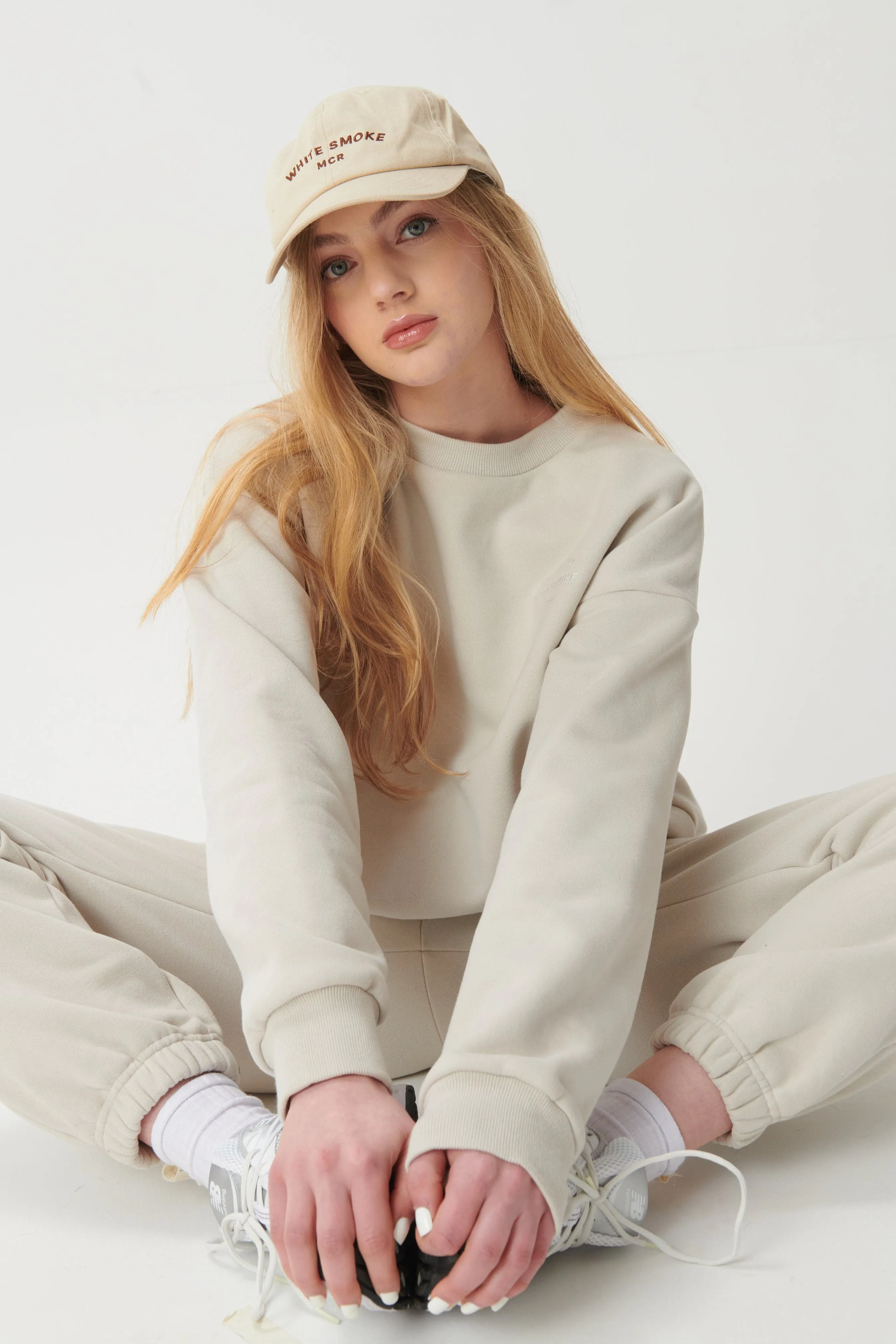 Hygge Cosy Oversized Sweatshirt - Mushroom