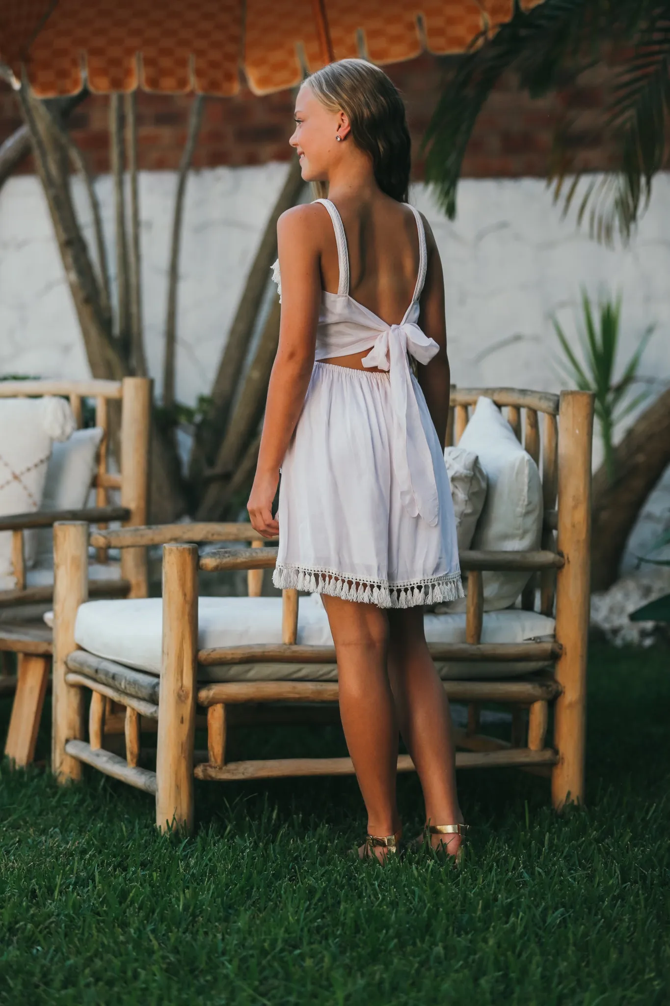 Juno - Pale Pink Mini Dress