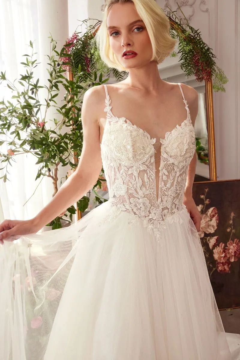LACE & TULLE BRIDAL BALL GOWN CDWL029