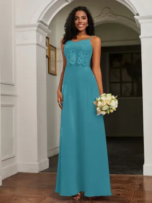 Lace Appliqued  Backless Chiffon A-Line Dress Jade Plus Size