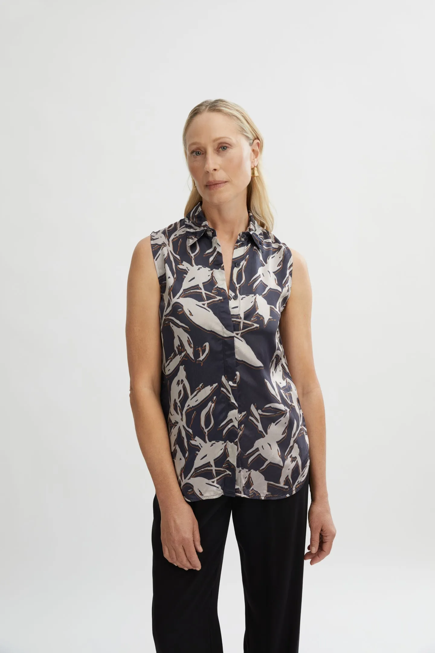 Laszlo Sleeveless Print Top