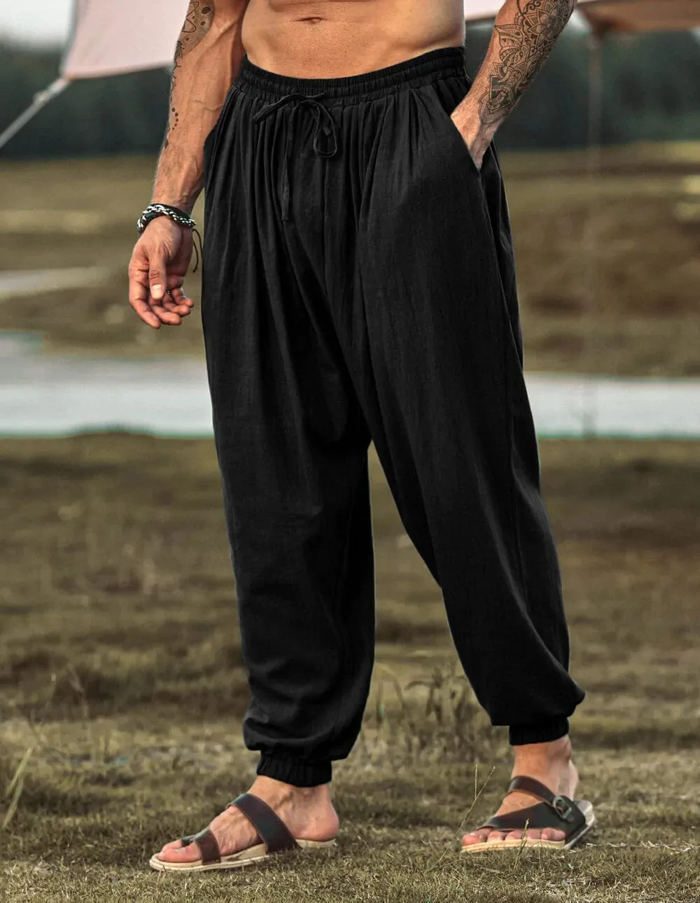 Loose Fit Linen Style Hippie Pants (US Only)