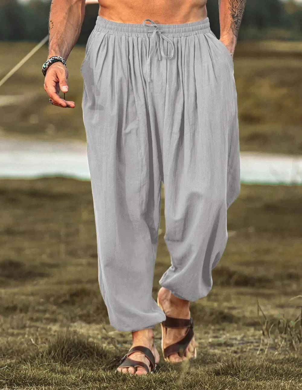 Loose Fit Linen Style Hippie Pants (US Only)
