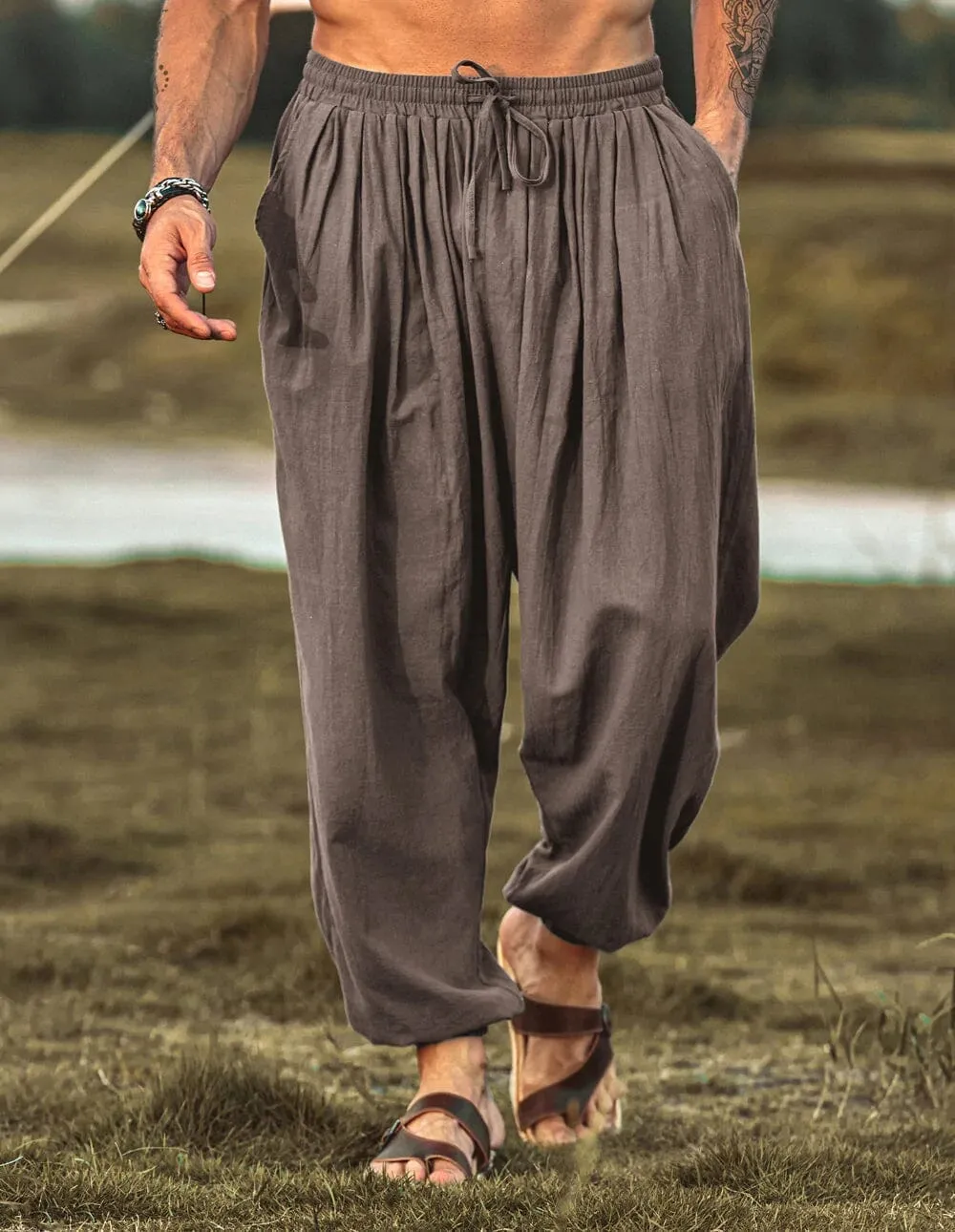 Loose Fit Linen Style Hippie Pants (US Only)