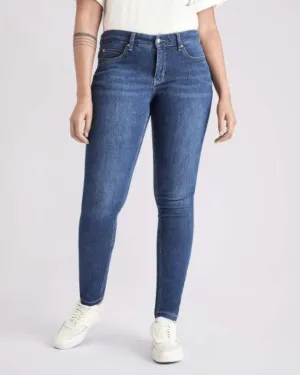 MAC Dream Skinny Jean Mid Blue Authentic Wash