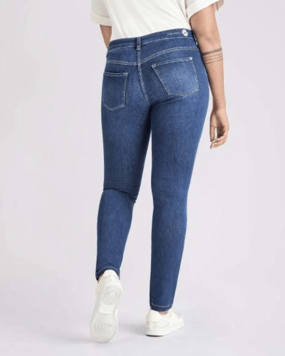 MAC Dream Skinny Jean Mid Blue Authentic Wash