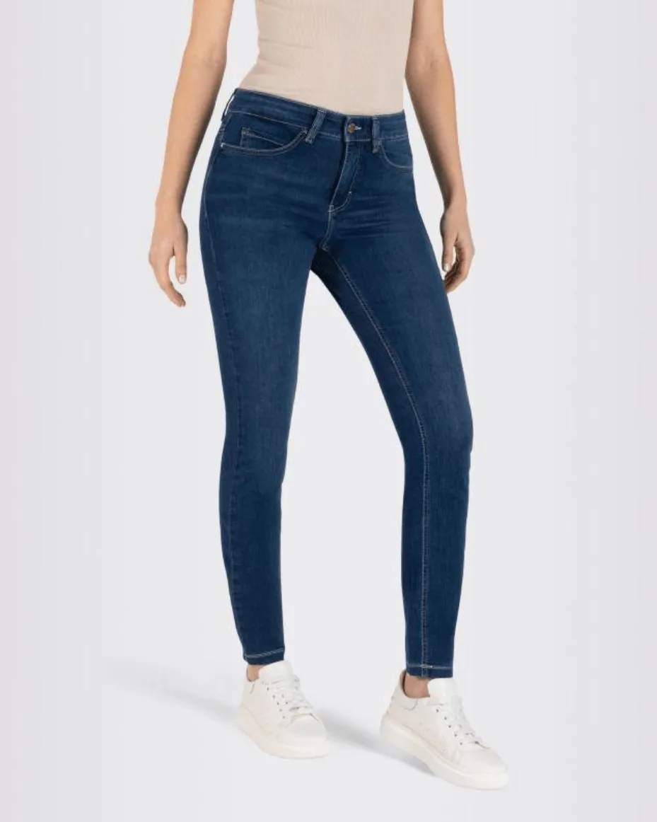 MAC Dream Skinny Jean Mid Blue Authentic Wash