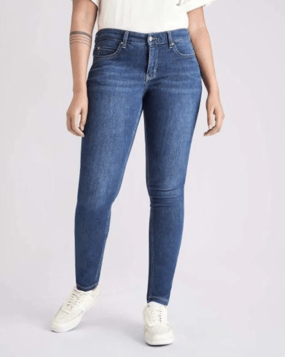 MAC Dream Skinny Jean Mid Blue Authentic Wash
