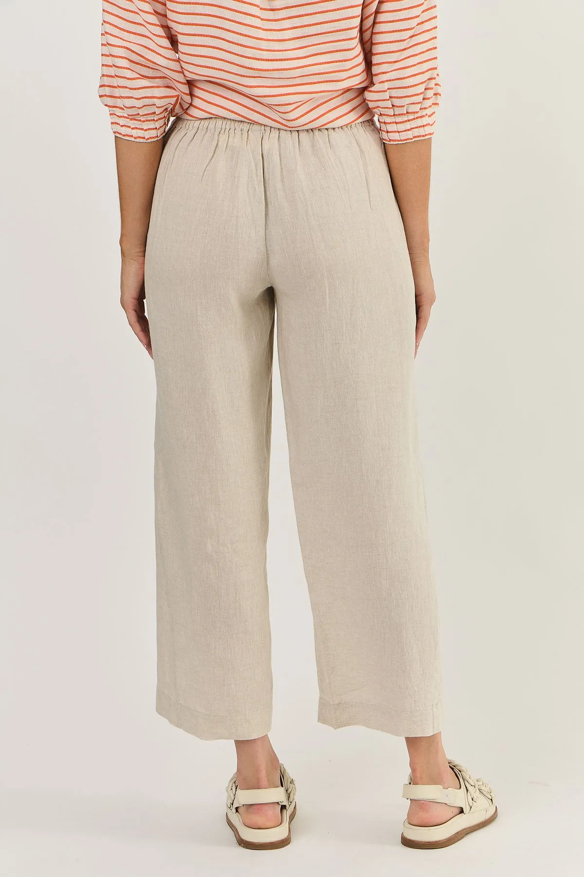 Naturals by O & J Wide Leg Pant - Sand (GA398)