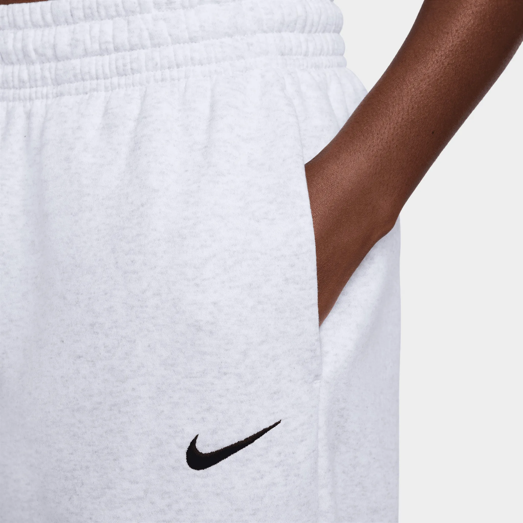 Nike Women's High-Waisted Oversized Sweatpants Birch Heather / Black