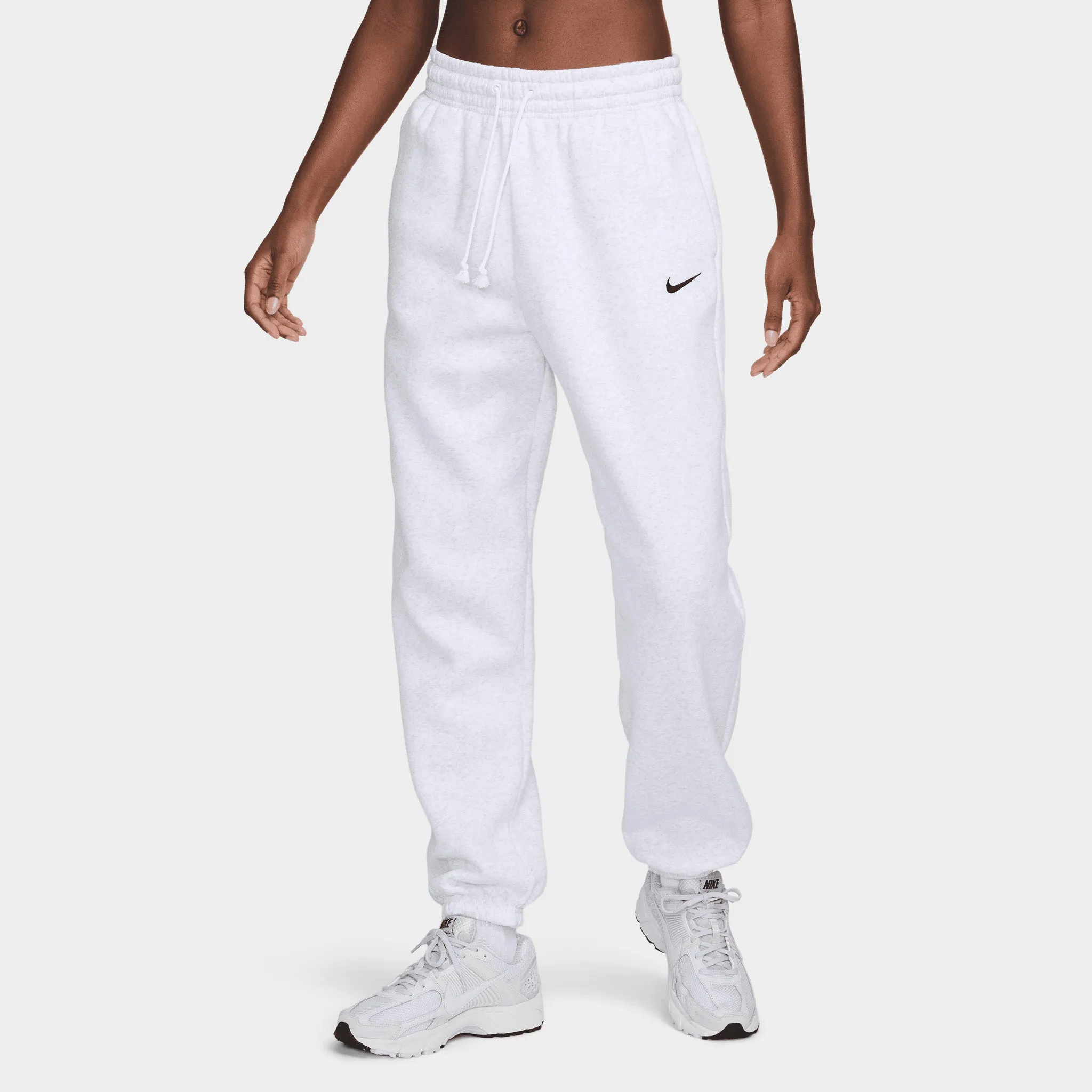 Nike Women's High-Waisted Oversized Sweatpants Birch Heather / Black