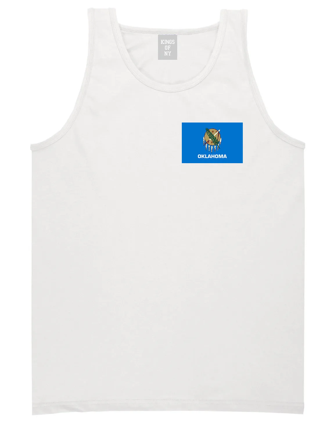 Oklahoma State Flag OK Chest Mens Tank Top T-Shirt