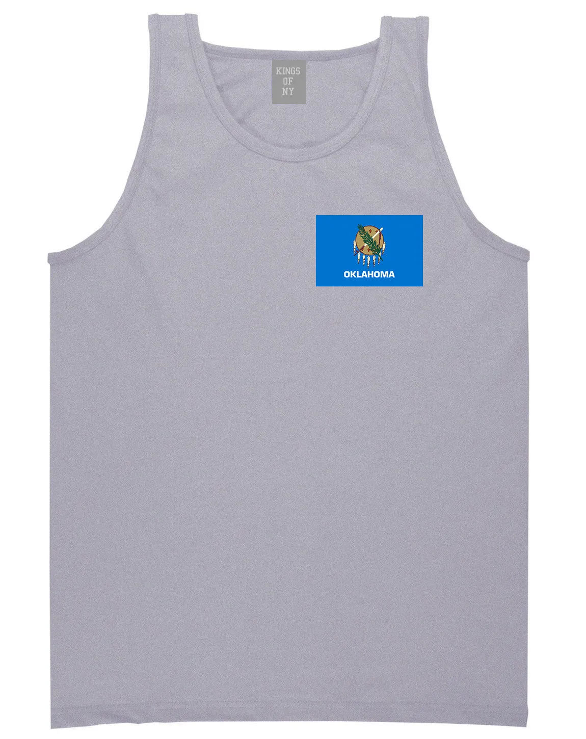 Oklahoma State Flag OK Chest Mens Tank Top T-Shirt