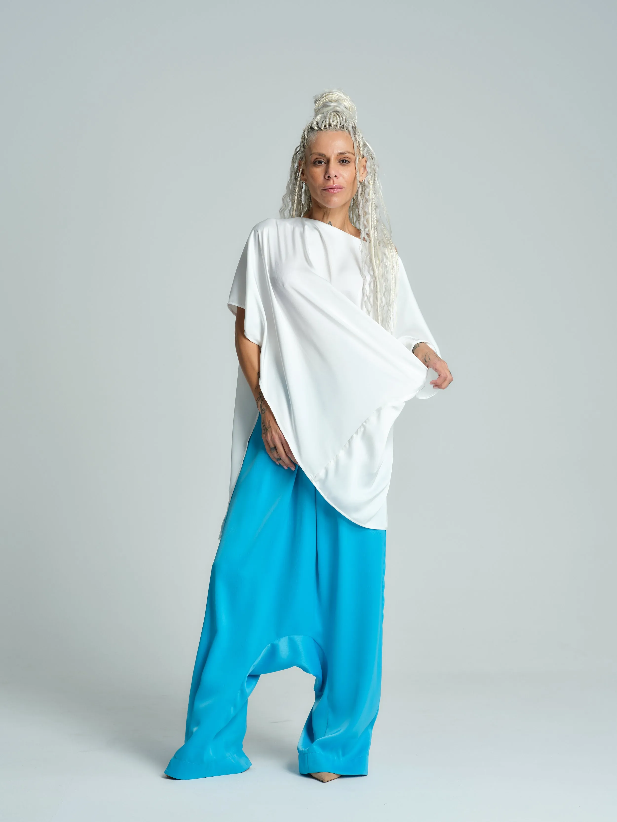 Pleated Harem Pants