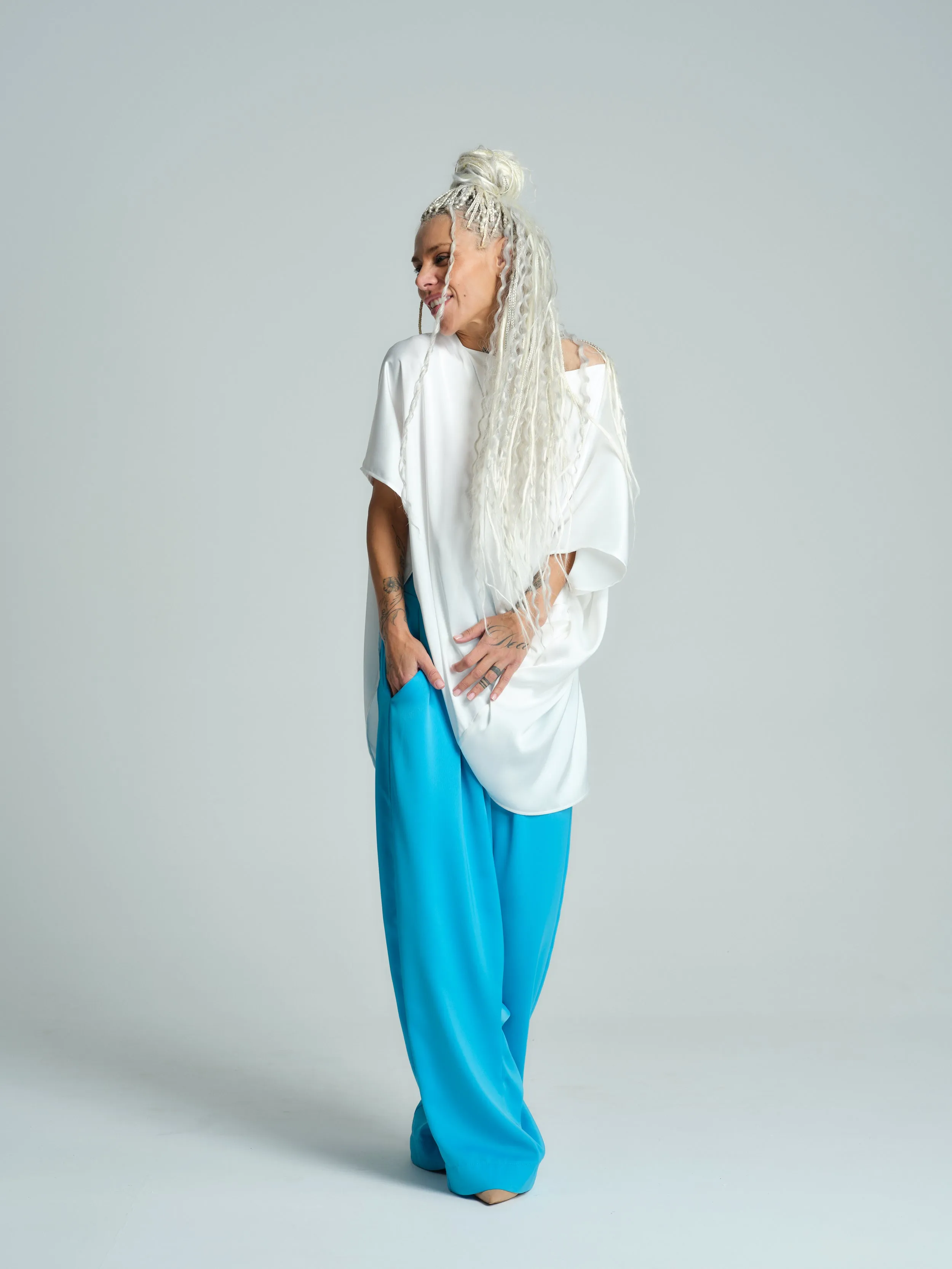 Pleated Harem Pants