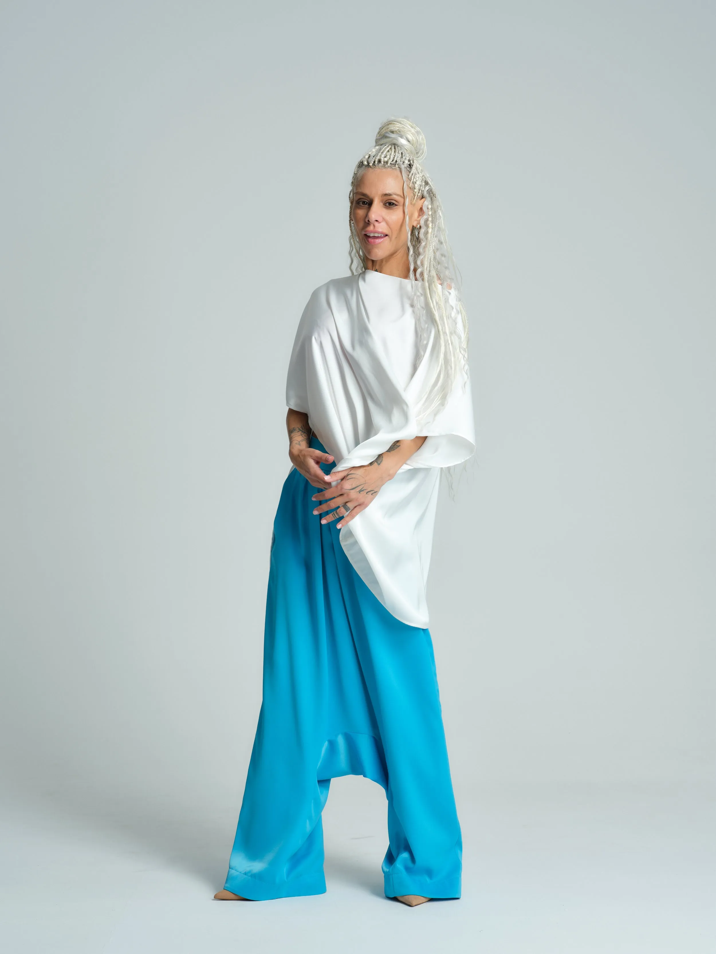 Pleated Harem Pants