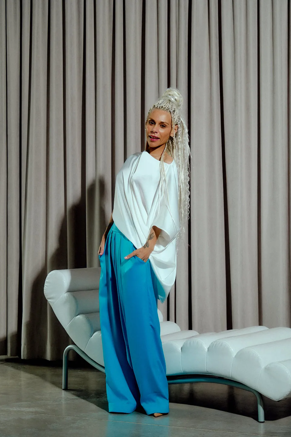 Pleated Harem Pants