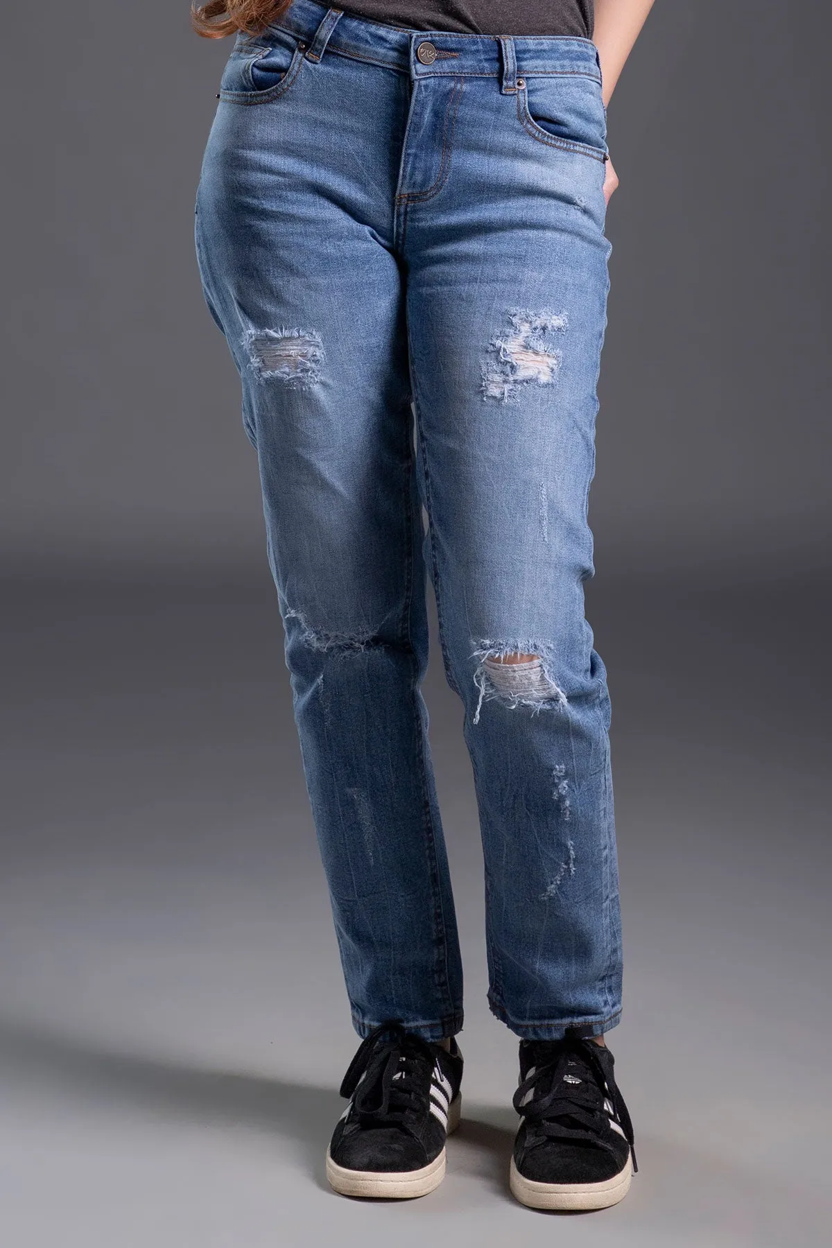 Rift Ripped Straight Jeans