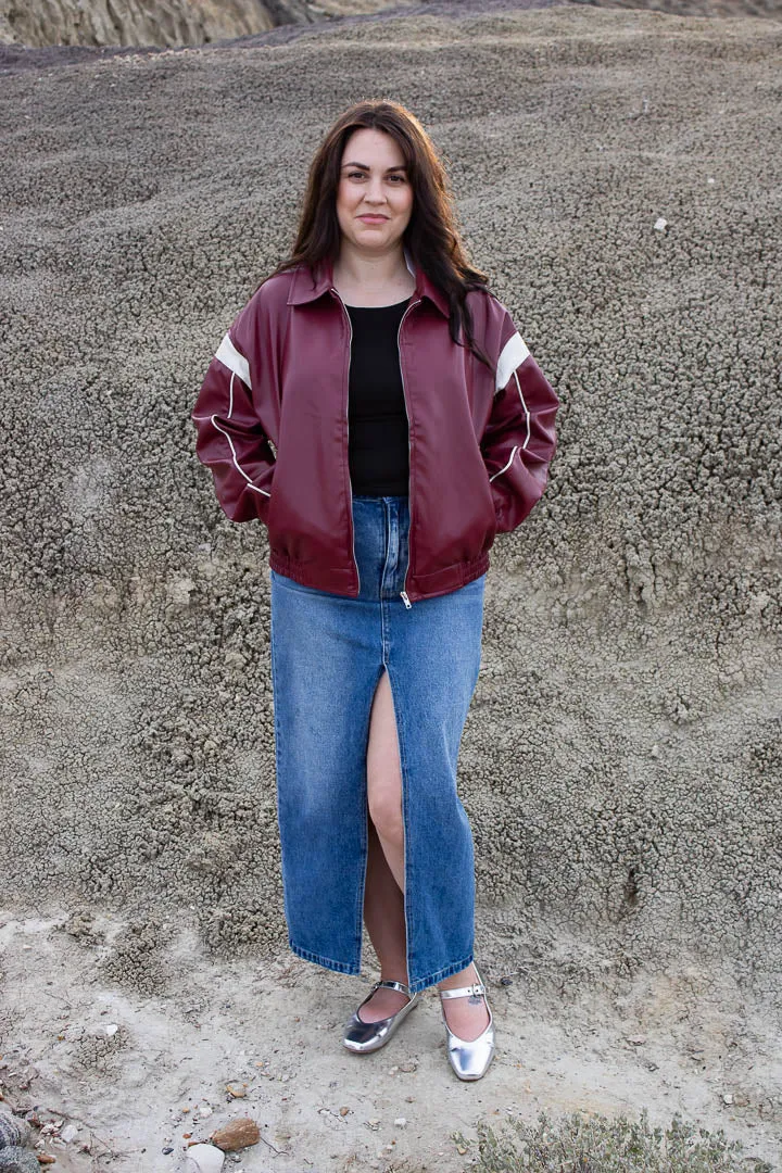 Rumor Faux Leather Racer Jacket