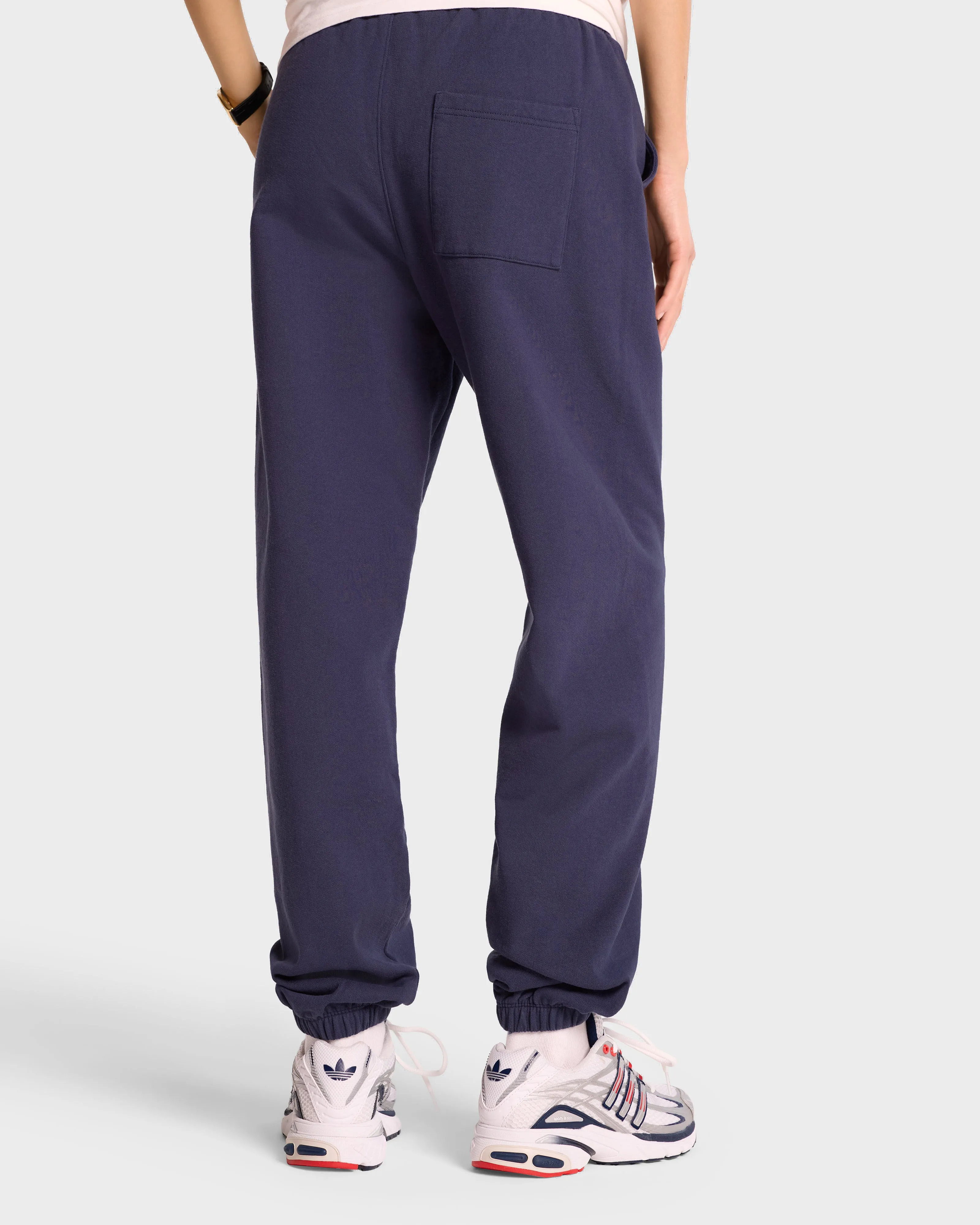 Serif Logo Sweatpant - Navy/White