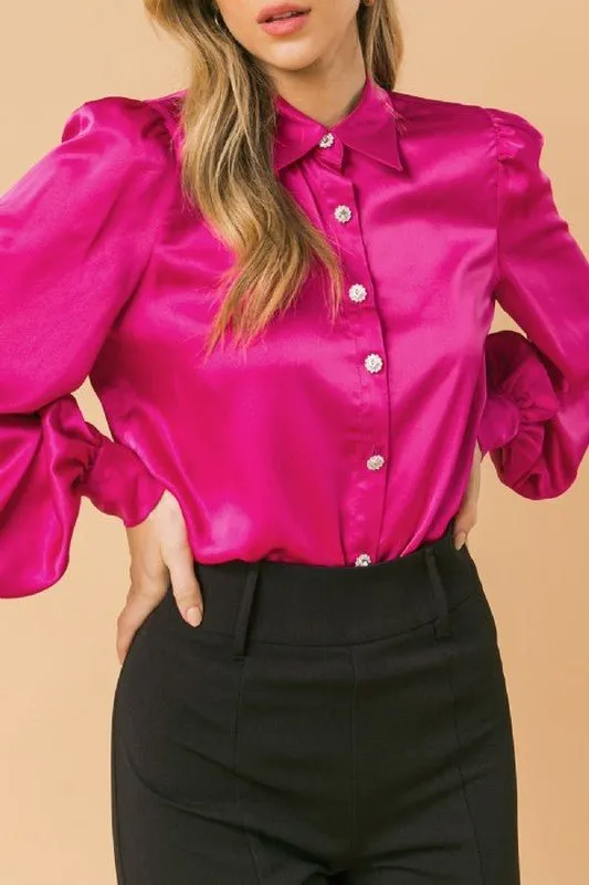 She’s Jealous Satin Top