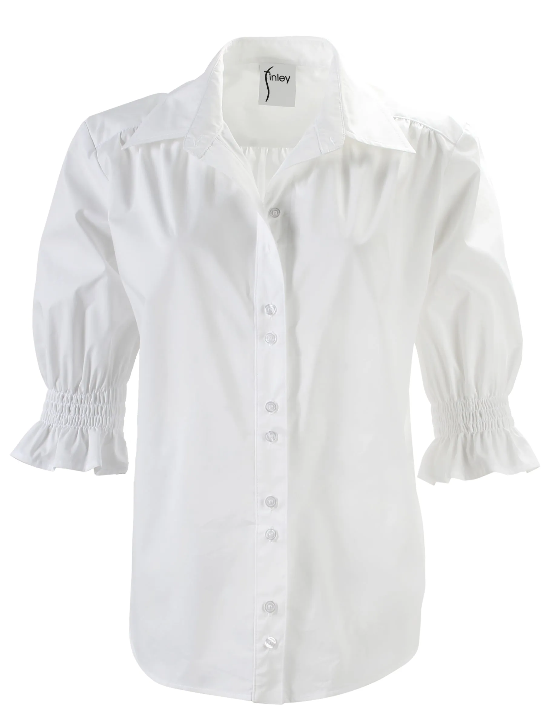 Sirena Black Silky Poplin Shirt