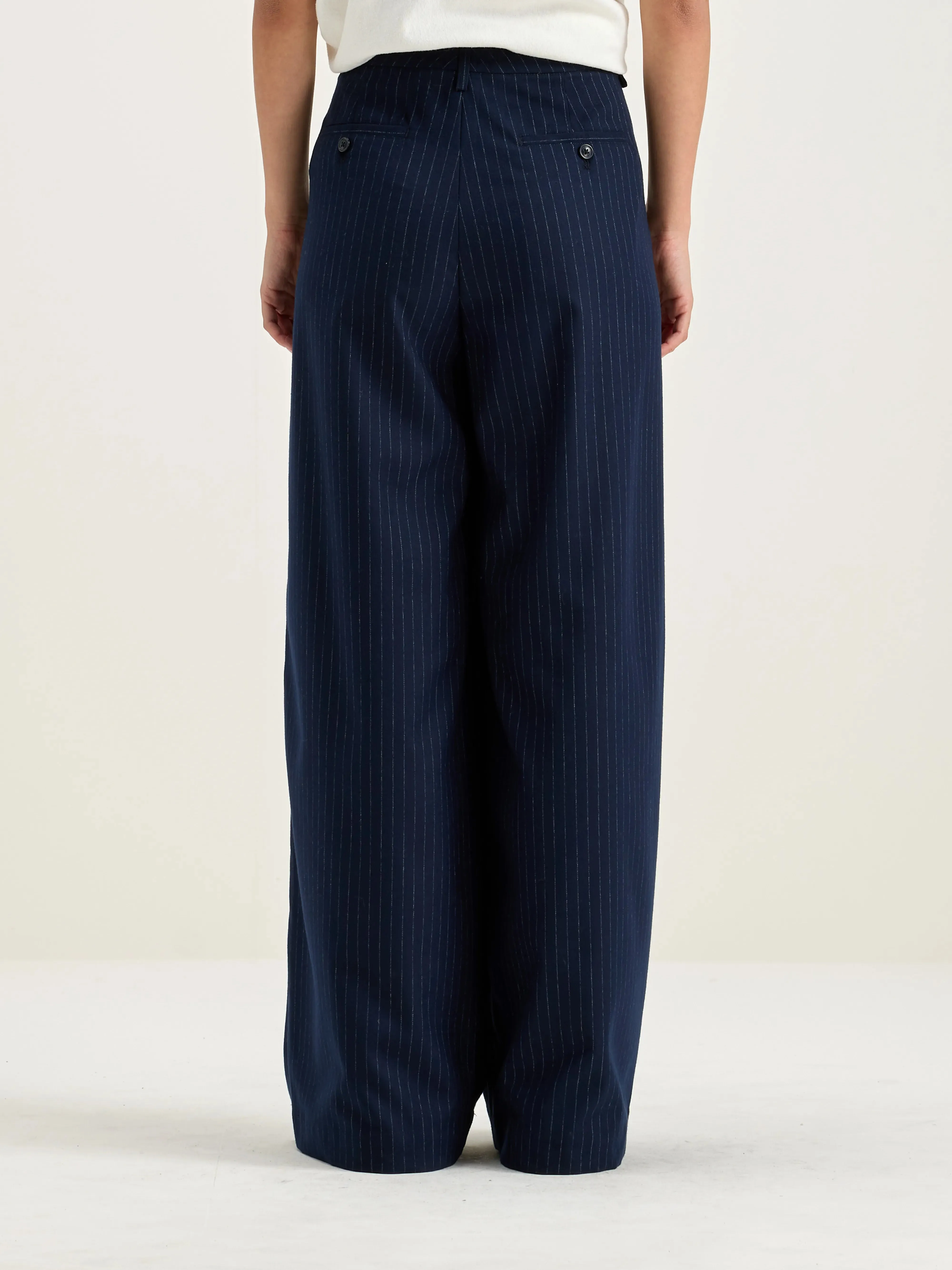 Volkert wide tailored trousers (242 / W / STRIPE A)